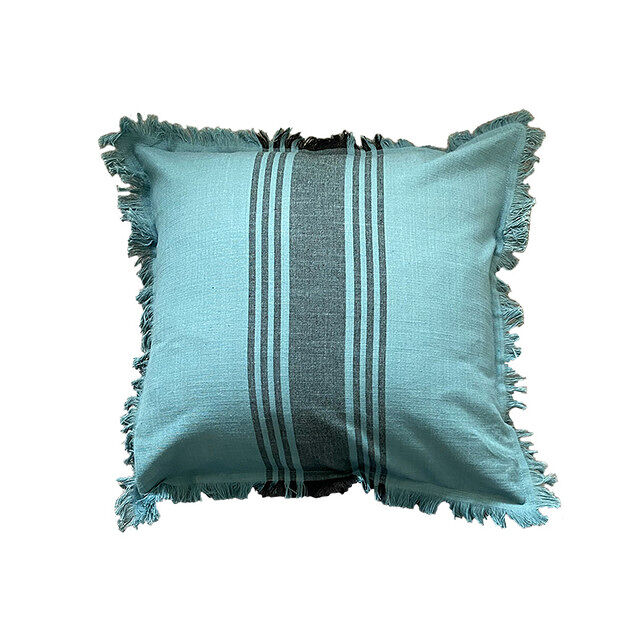 Funda de cojín de algodón kila 45x45 azul