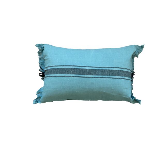 Funda de cojín de algodón kila 30x50 azul