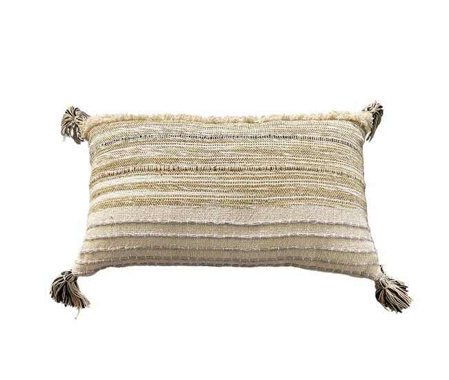 Funda de cojín de algodón indy 30x50 marrón