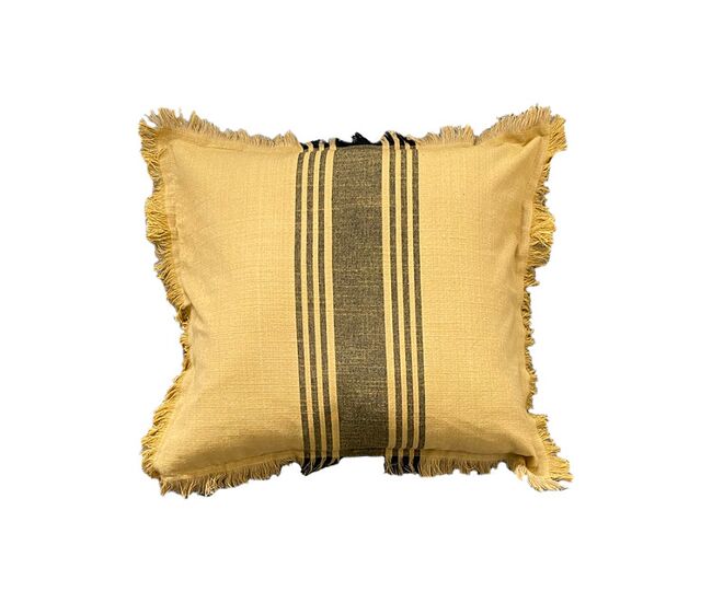 Funda de cojín de algodón kila 45x45 mostaza
