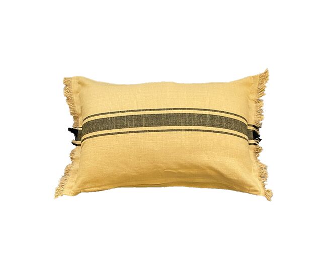 Funda de cojín de algodón kila 30x50 mostaza