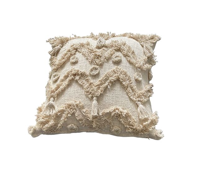 Funda de cojín de algodón imapa 45x45 natural