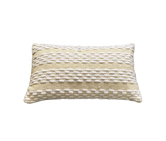 Funda de cojín de algodón qata 30x50 natural