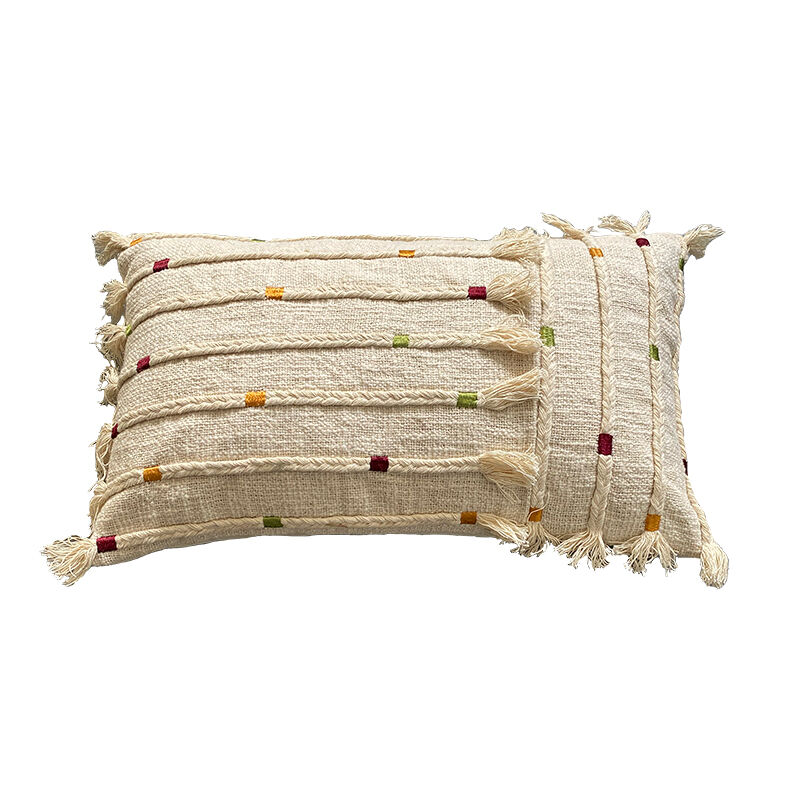 Funda de cojín de algodón hupa 30x50 natural