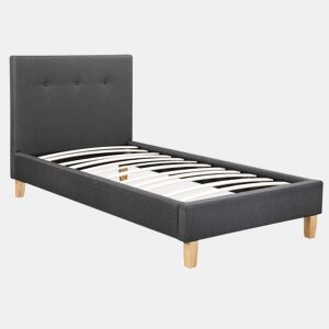 Cama Elise - 90 x 190 cm - Cinza escuro -