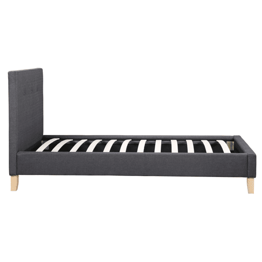 Cama Elise - 90 x 190 cm - Cinza escuro -