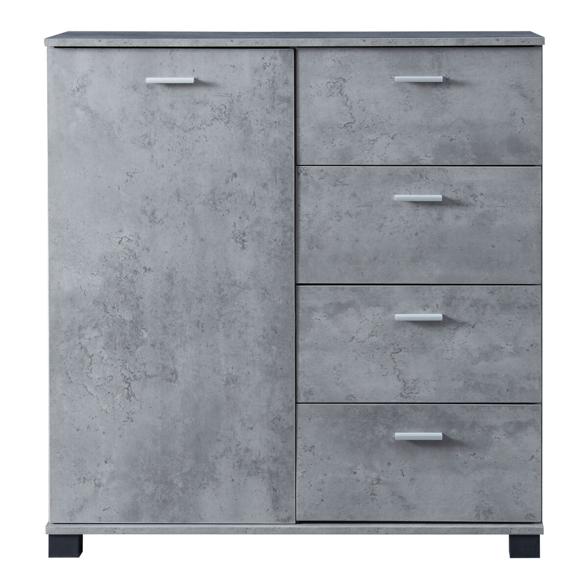 Armario zapatero Döbritz con 4 cajones y 1 puerta aglomerado 80