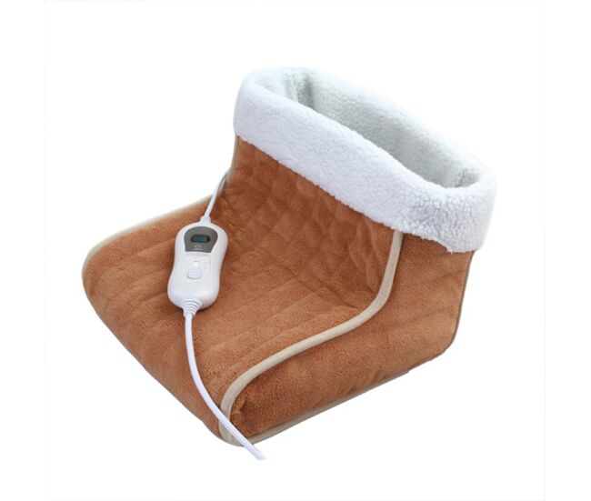 Calientapies electrico textil color marron serie relax 30cm