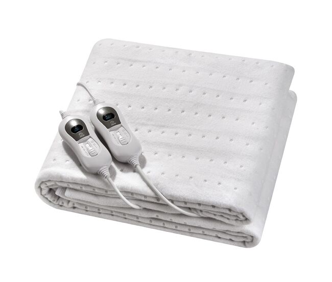 Calientacamas electrico textil color blanco serie bienestar 140cm