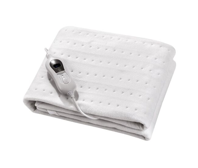 Calientacamas electrico textil color blanco serie bienestar 80cm