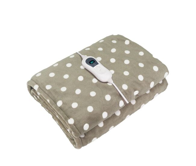 Manta electrica textil color blanco serie bienestar 120cm