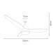 Ventilador de techo Marino Lumit DC LED W mando a distancia plat Ventilador de techo Marino Lumit DC LED W mando a distancia plat Blanco