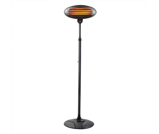 Calefactor para exterior aluminio color negro serie austral 50cm