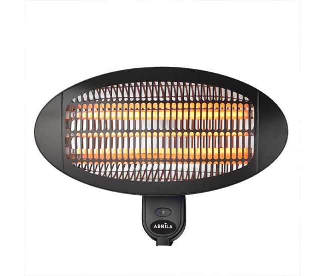 Calefactor exterior aluminio color negro serie austral 50cm