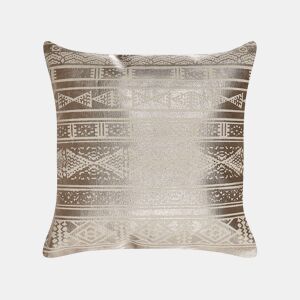 Almofada decorativa OUJDA Algodão 50 x 50 cm Rosa-dourado Padrão geométrico