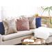 Beliani Cojín decorativo OUJDA 50x50 Beliani Cojín decorativo OUJDA 50x50 Plateado