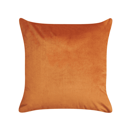 Conjunto de 2 almofadas decorativas AEONIUM Veludo 45 x 45 cm Laranja Padrão abstracto