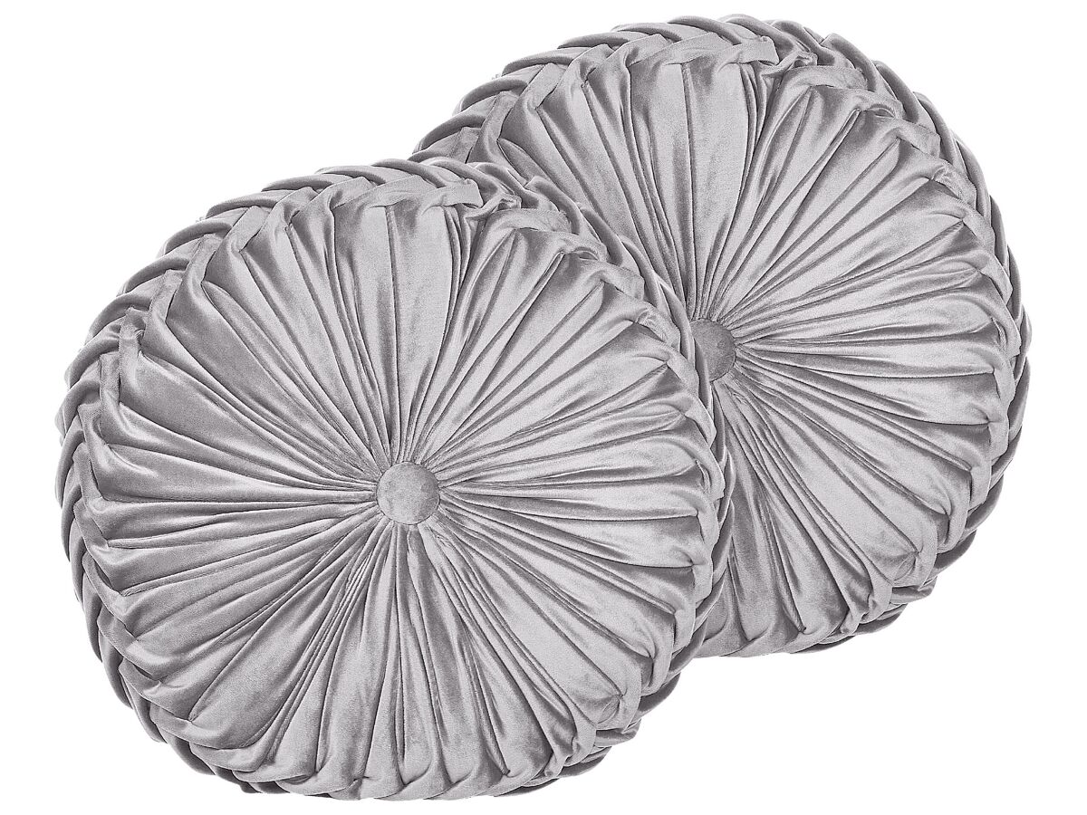 Beliani Cojín decorativo UDALA 40x40 Gris