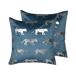 Beliani Cojín decorativo BLUEBELL 45x45 Beliani Cojín decorativo BLUEBELL 45x45 Azul