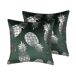 Beliani Cojín decorativo ASTILBE 45x45 Beliani Cojín decorativo ASTILBE 45x45 Verde Oscuro