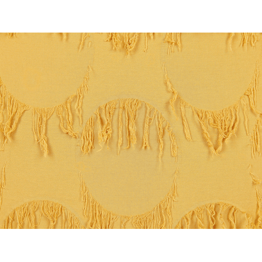 Conjunto de 2 almofadas decorativas AGASTACHE 45 x 45 cm Amarelo Padrão geométrico