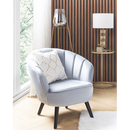 Conjunto de 2 almofadas decorativas ALYSSUM Algodão 45 x 45 cm Branco Padrão em treliça