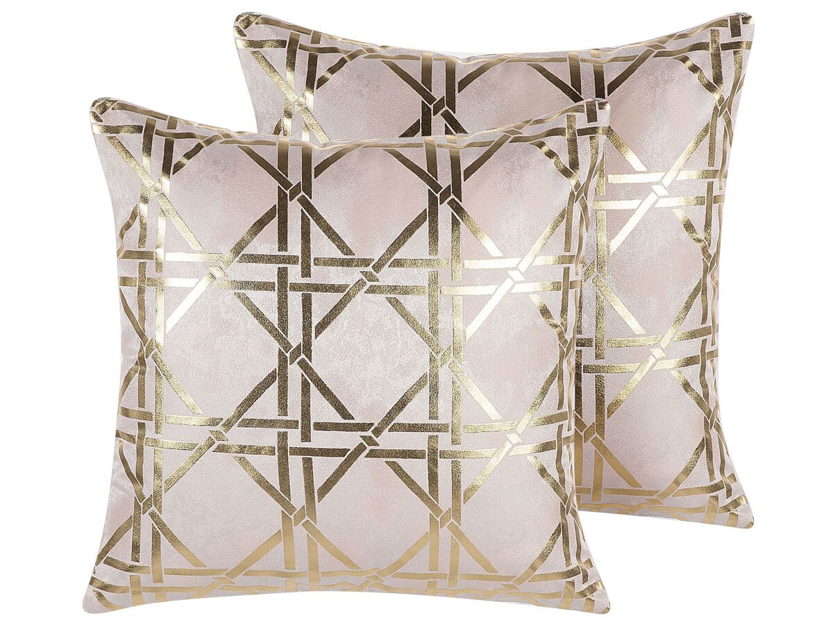 Beliani Cojín decorativo CASSIA 45x45 Rosa