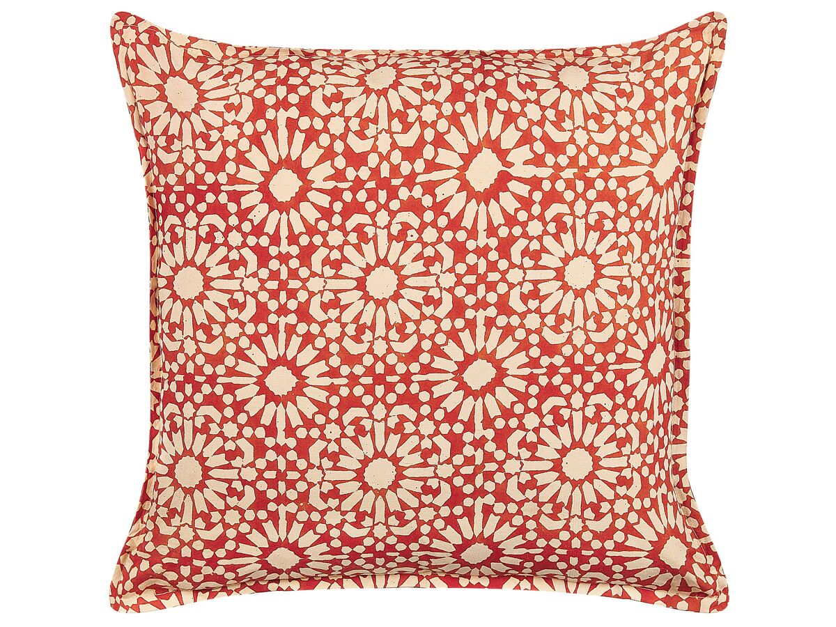 Beliani Cojín decorativo CEIBA 45x45 Rojo