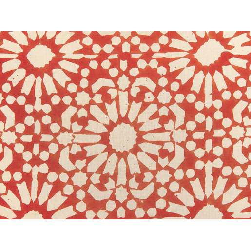 Almofada decorativa CEIBA Algodão 45 x 45 cm Vermelho Padrão geométrico