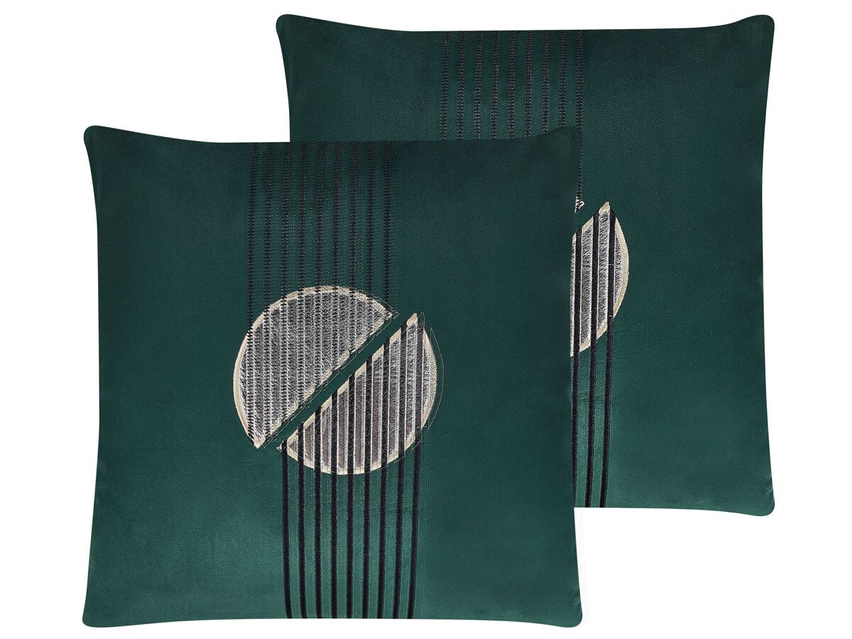 Beliani Cojín decorativo CEROPEGIA 45x45 Verde
