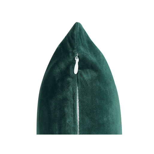 Conjunto de 2 almofadas decorativas CEROPEGIA Veludo 45 x 45 cm Verde esmeralda Padrão geométrico