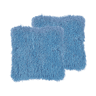 Conjunto de 2 almofadas decorativas CIDE 45 x 45 cm Azul Sólido