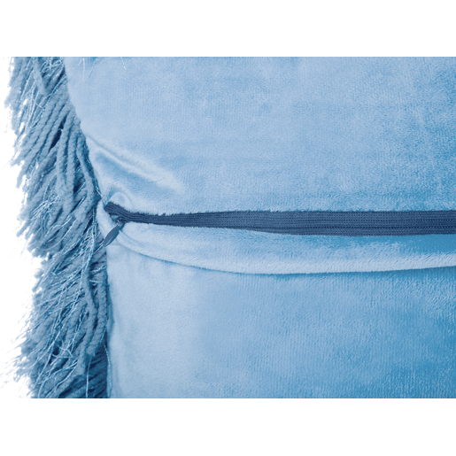 Conjunto de 2 almofadas decorativas CIDE 45 x 45 cm Azul Sólido