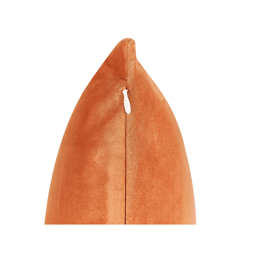 Conjunto de 2 almofadas decorativas CEROPEGIA Veludo 45 x 45 cm Laranja Padrão geométrico