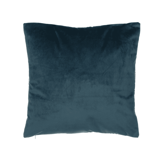 Conjunto de 2 almofadas decorativas CELOSIA Veludo 45 x 45 cm Azul esverdeado Padrão geométrico