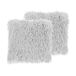 Beliani Cojín decorativo CIDE 45x45 Beliani Cojín decorativo CIDE 45x45 Gris Claro