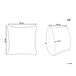 Beliani Cojín decorativo CASSIA 45x45 Beliani Cojín decorativo CASSIA 45x45 Gris