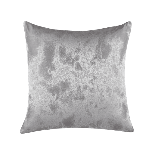 Conjunto de 2 almofadas decorativas CASSIA 45 x 45 cm Cinzento Padrão geométrico