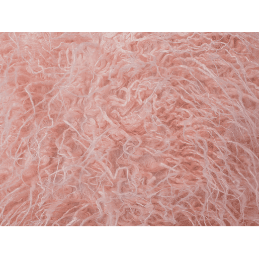 Conjunto de 2 almofadas decorativas DAISY Imitação de pele 45 x 45 cm Rosa Sólido