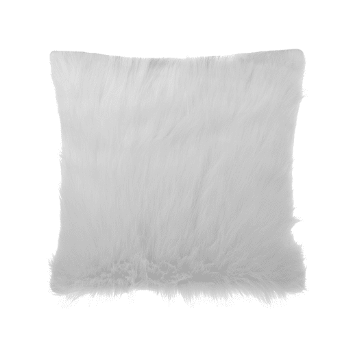 Conjunto de 2 almofadas decorativas DAISY Imitação de pele 45 x 45 cm Creme claro Sólido