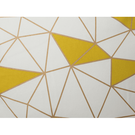 Conjunto de 2 almofadas decorativas CLARKIA Algodão 45 x 45 cm Amarelo Padrão geométrico