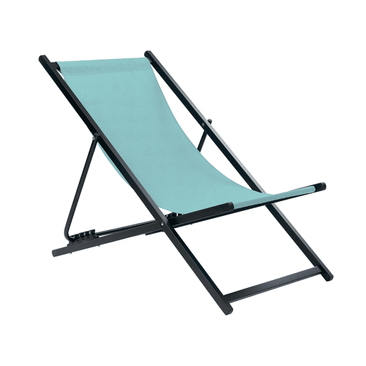 Cadeira de praia dobrável LOCRI II Metal Turquesa