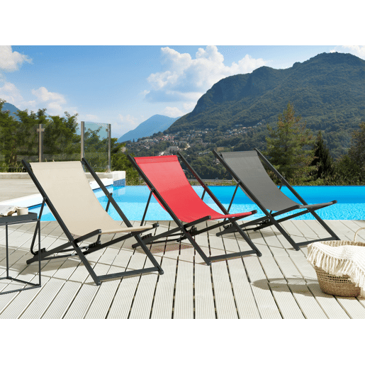 Beliani Cadeira loungerelax LOCRI II