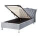 Beliani Cama con almacenaje Terciopelo METZ 126x217 Beliani Cama con almacenaje Terciopelo METZ 126x217 Beige