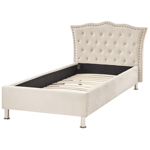 Beliani Cama Veludo METZ Beliani Cama Veludo METZ