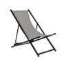 Cadeira de praia dobrável LOCRI II Metal Cinzento