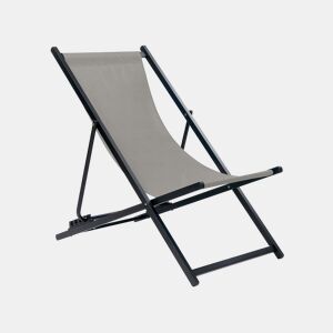 Cadeira de praia dobrável LOCRI II Metal Cinzento