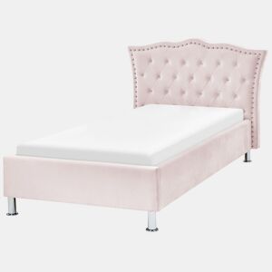 Beliani Cama Veludo METZ