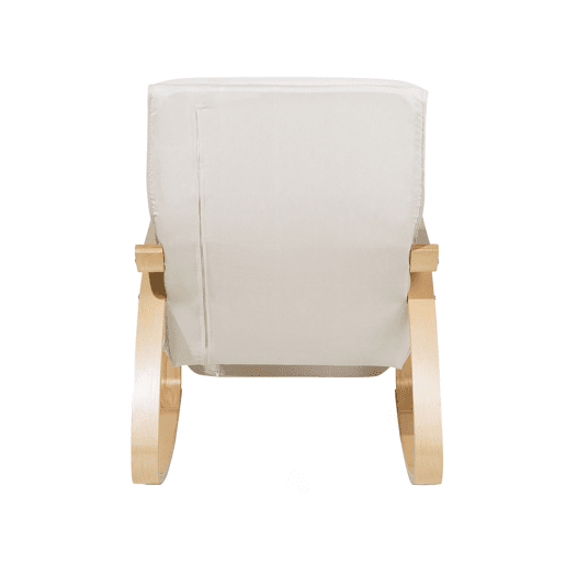 Poltrona de Baloiço WESTON Tecido Creme claro