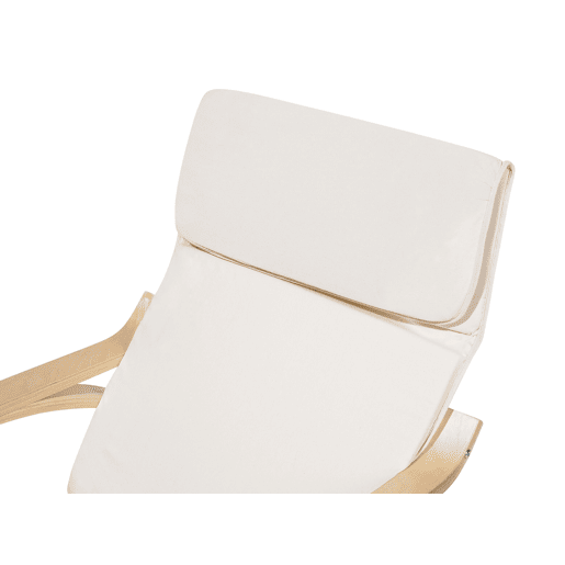 Poltrona de Baloiço WESTON Tecido Creme claro